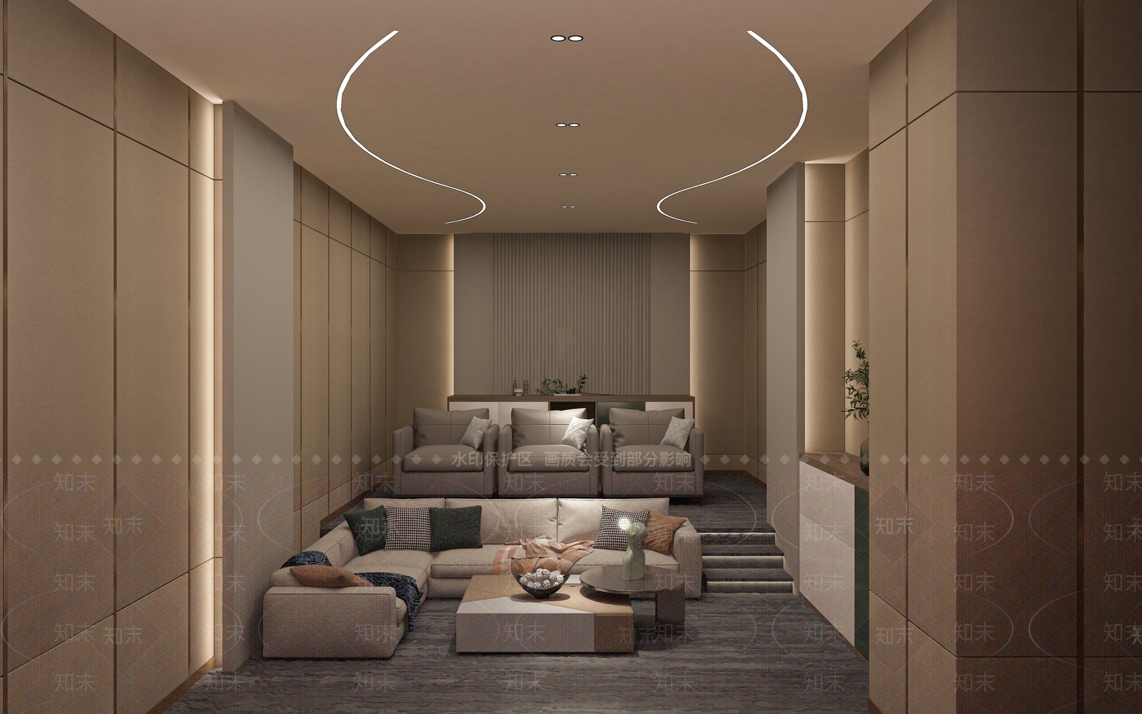现代家居影音室3D模型下载【ID:1109828465】
