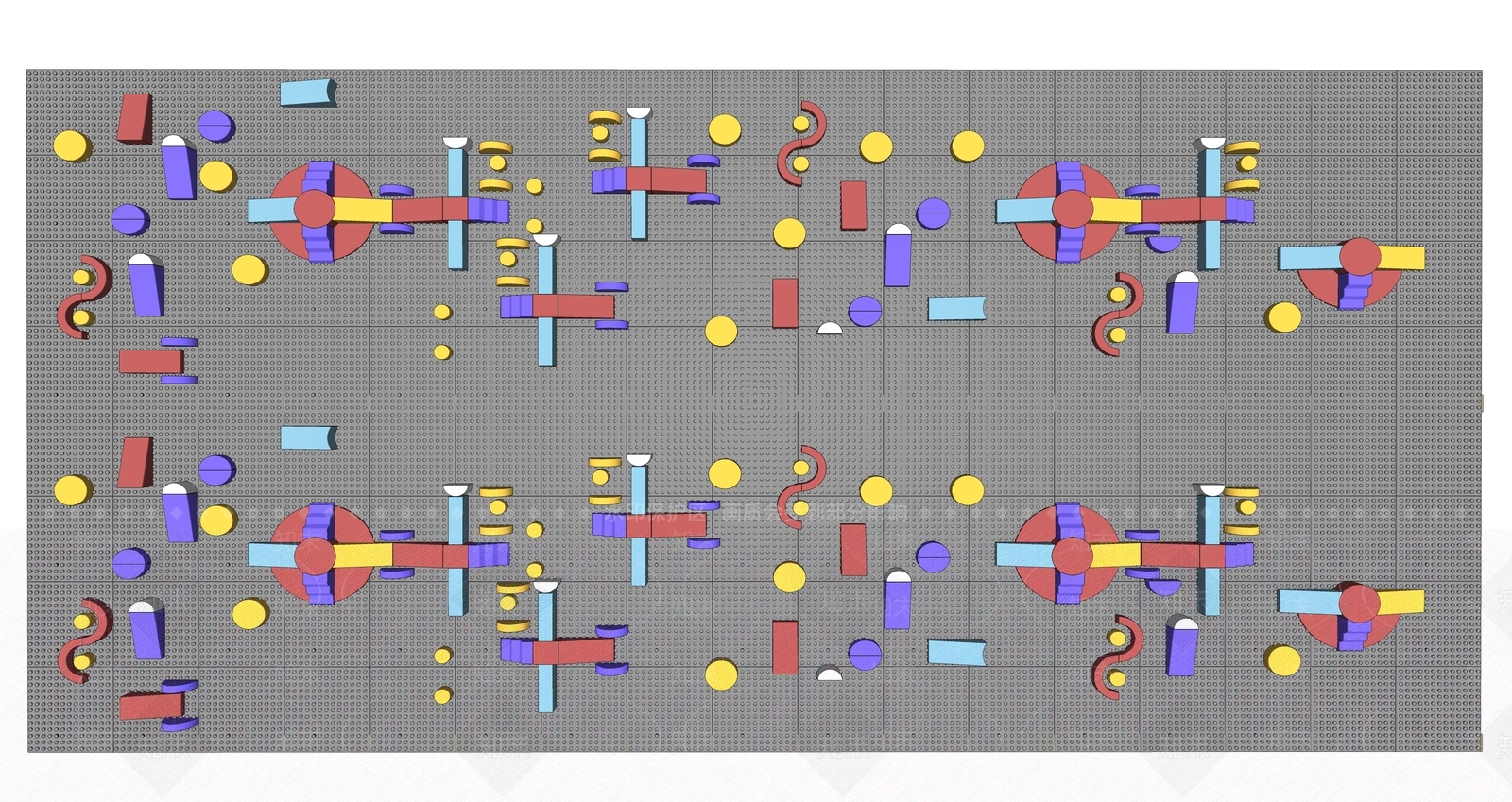 现代乐高积木SU模型下载【ID:1109903456】
