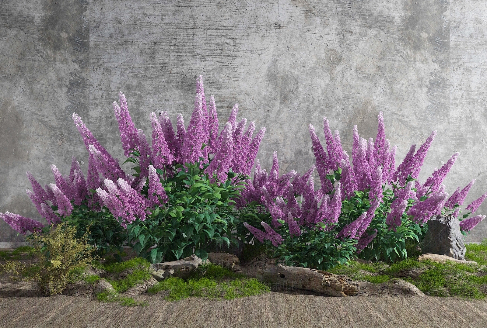 现代花草组合3D模型下载【ID:1109849923】