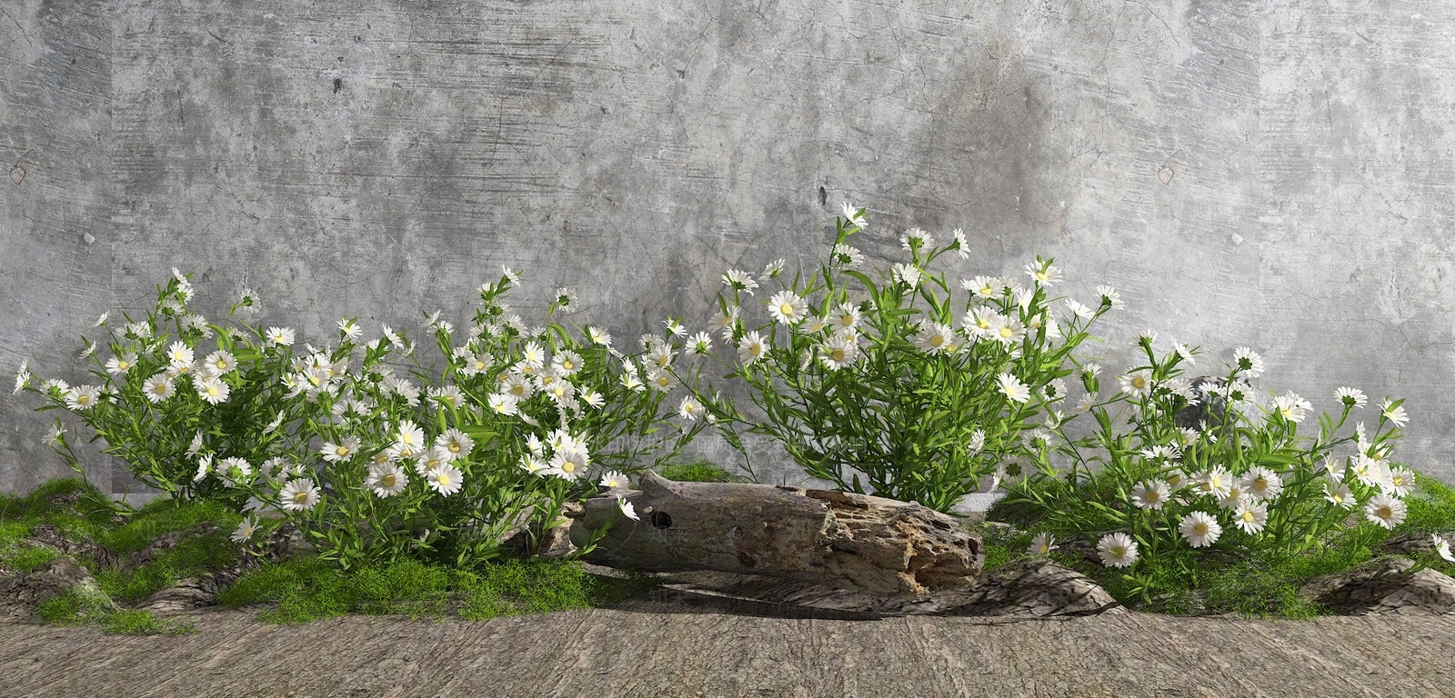 现代花草组合3D模型下载【ID:1109849826】