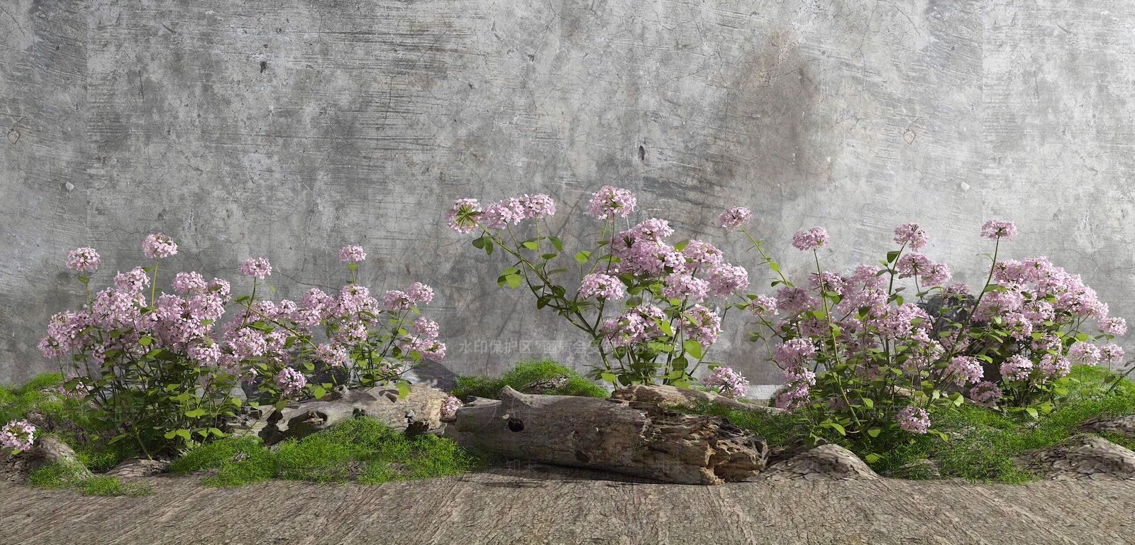 现代花草组合3D模型下载【ID:1109849815】