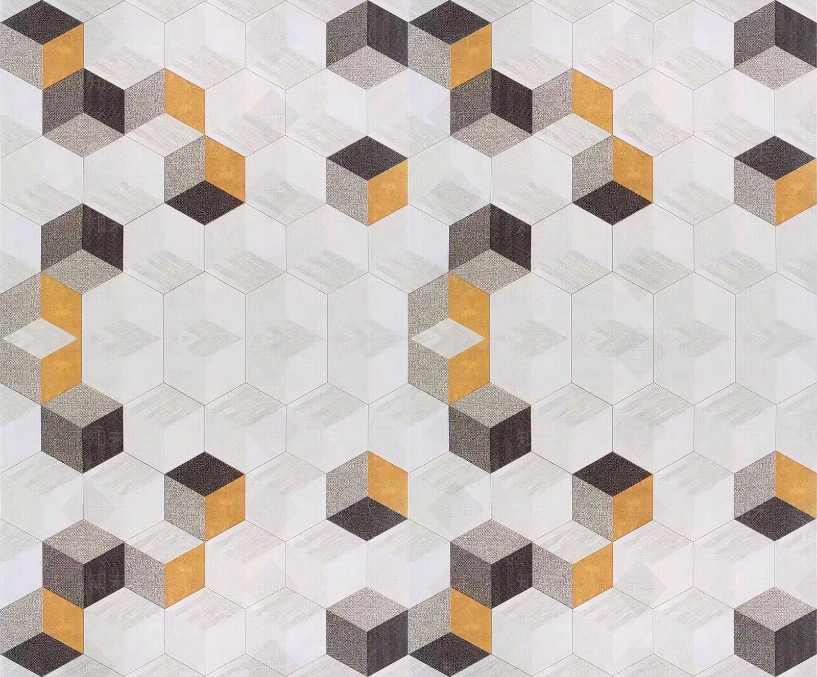 拼色立体六角花砖贴图下载【ID:1109861533】