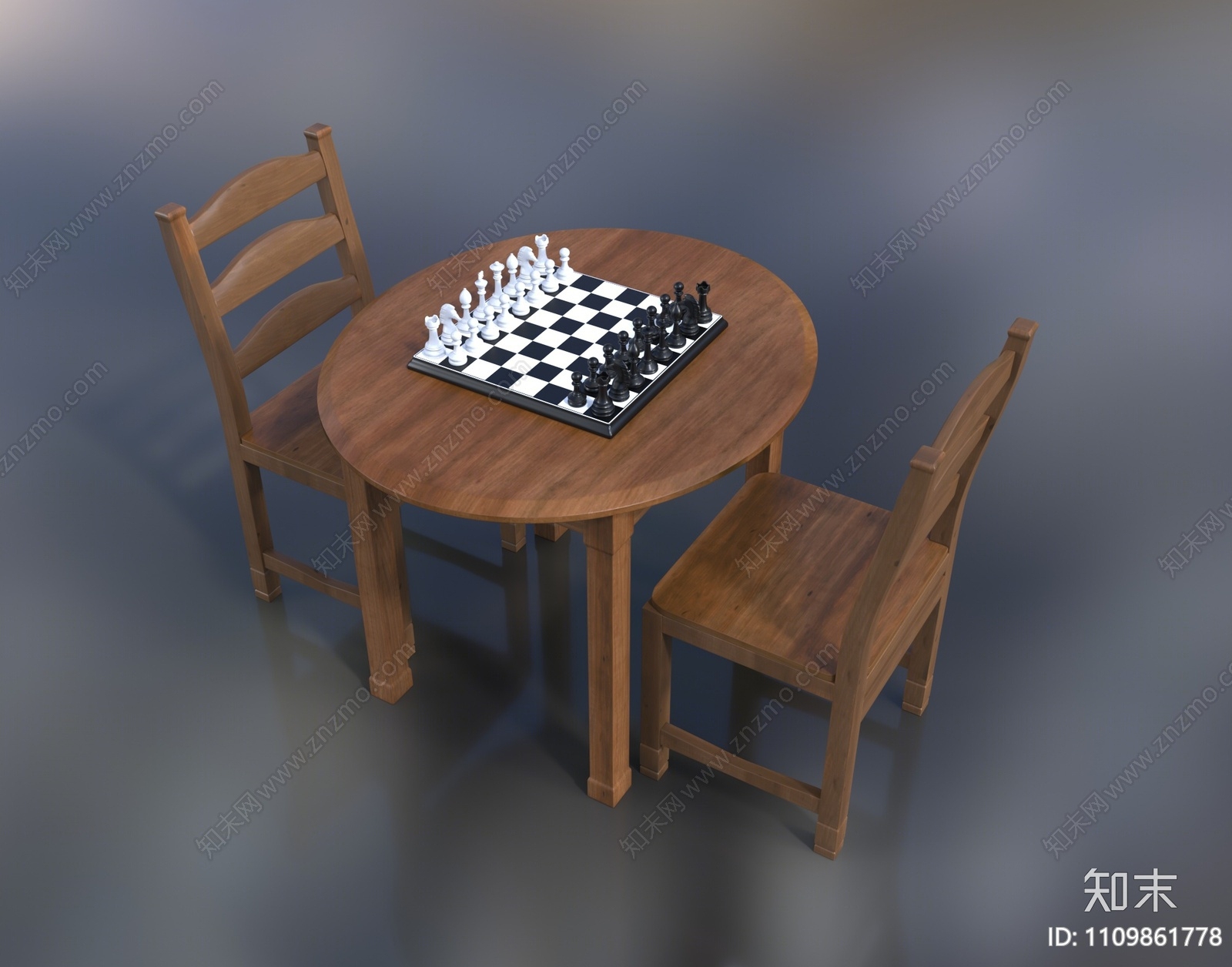 现代跳棋3D模型下载【ID:1109861778】