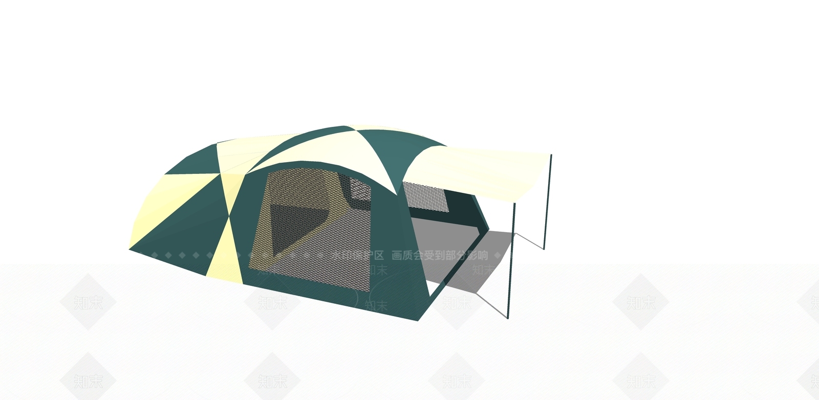 现代露营帐篷SU模型下载【ID:1109885563】