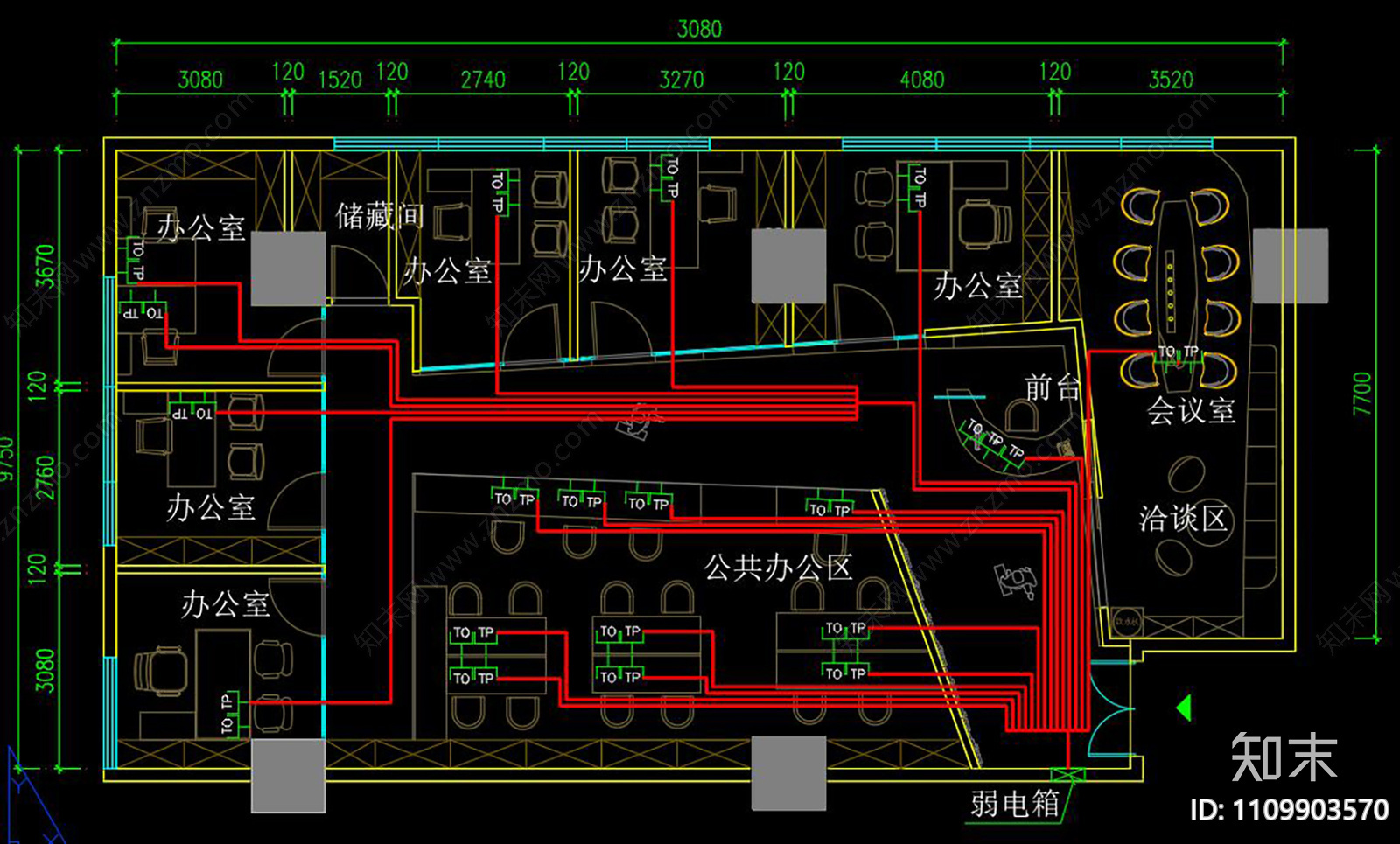 现代科技公司CADcad施工图下载【ID:1109903570】