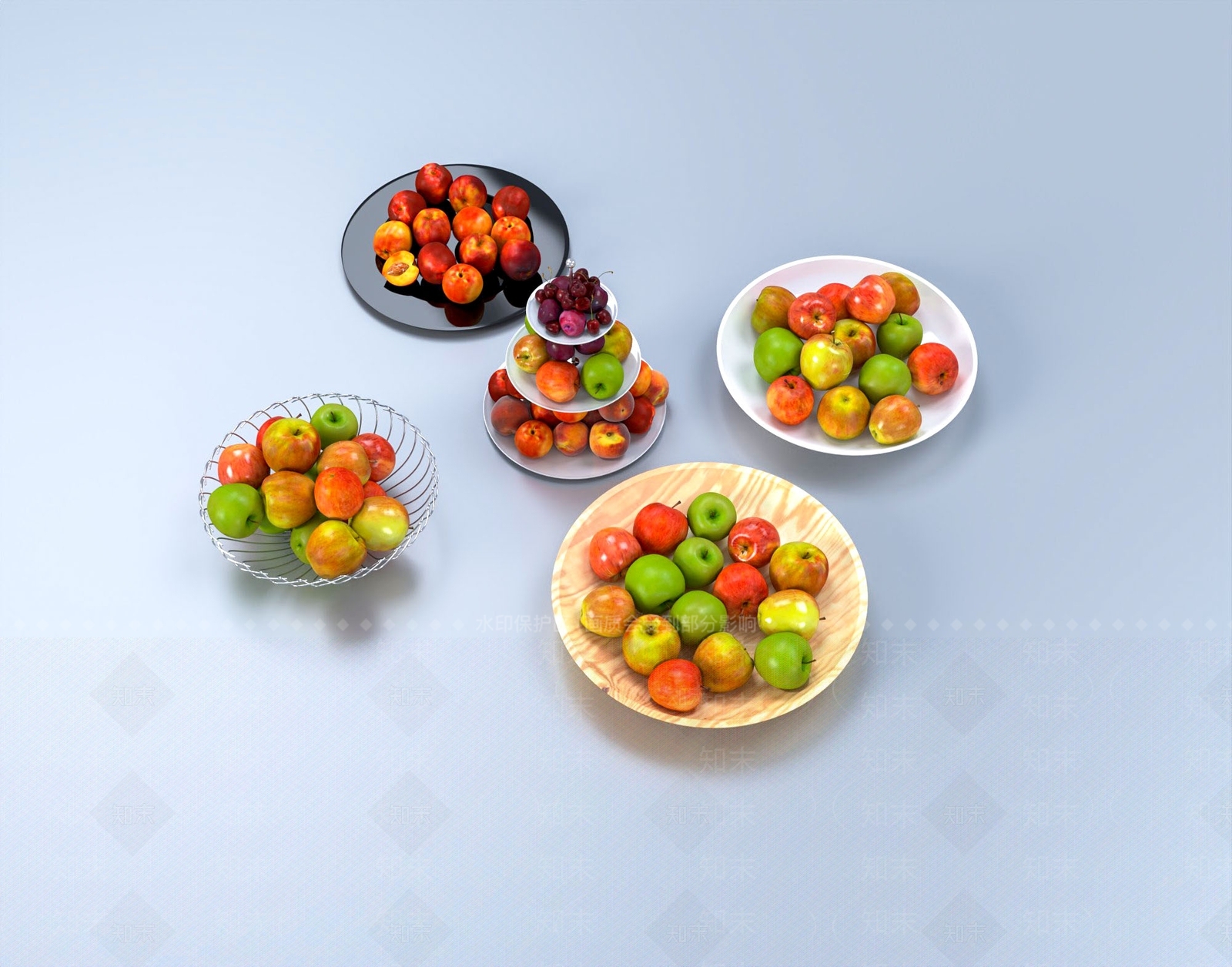 现代青苹果3D模型下载【ID:1109934856】