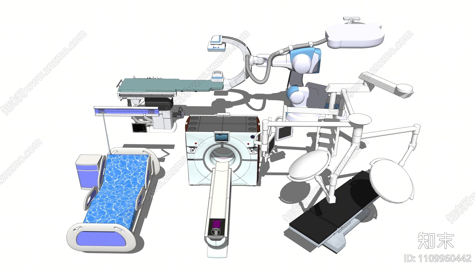 现代医疗器材SU模型下载【ID:1109960442】