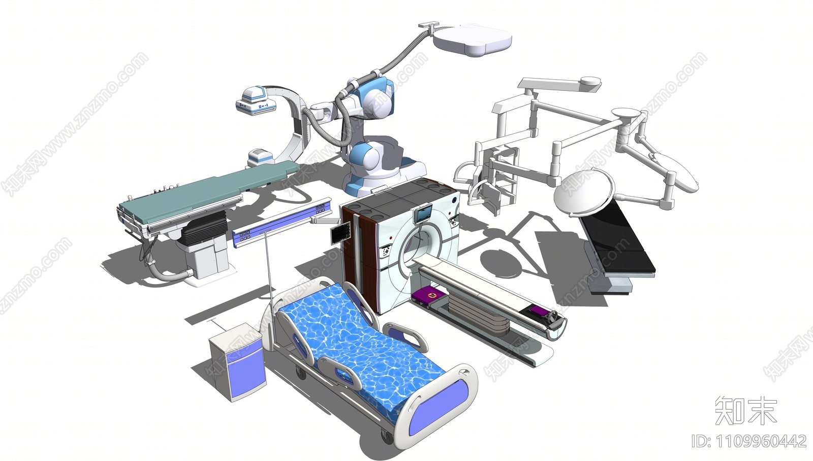 现代医疗器材SU模型下载【ID:1109960442】