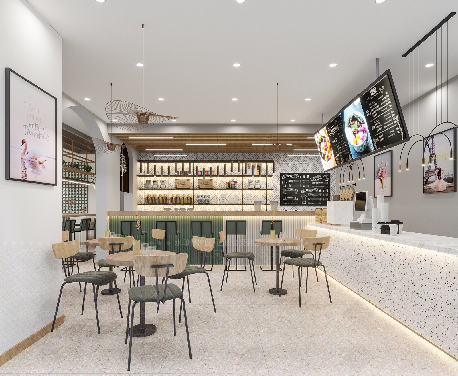 北欧咖啡厅3D模型下载【ID:1109976009】
