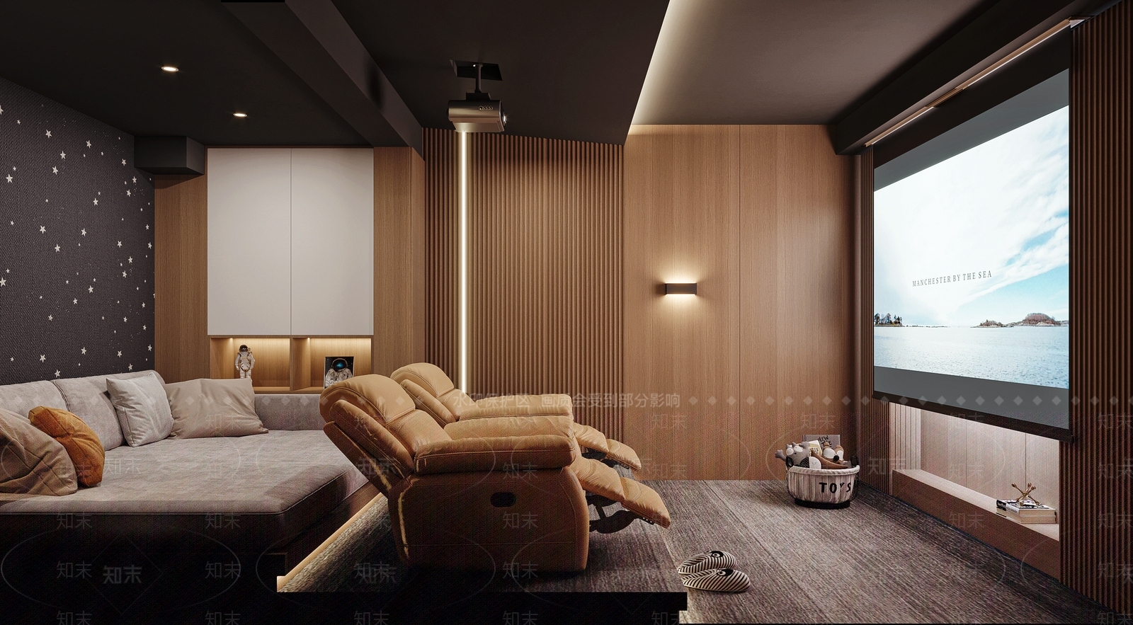 现代影音室3D模型下载【ID:1109983726】