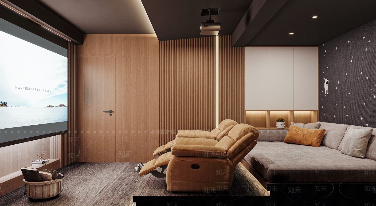 现代影音室3D模型下载【ID:1109983726】