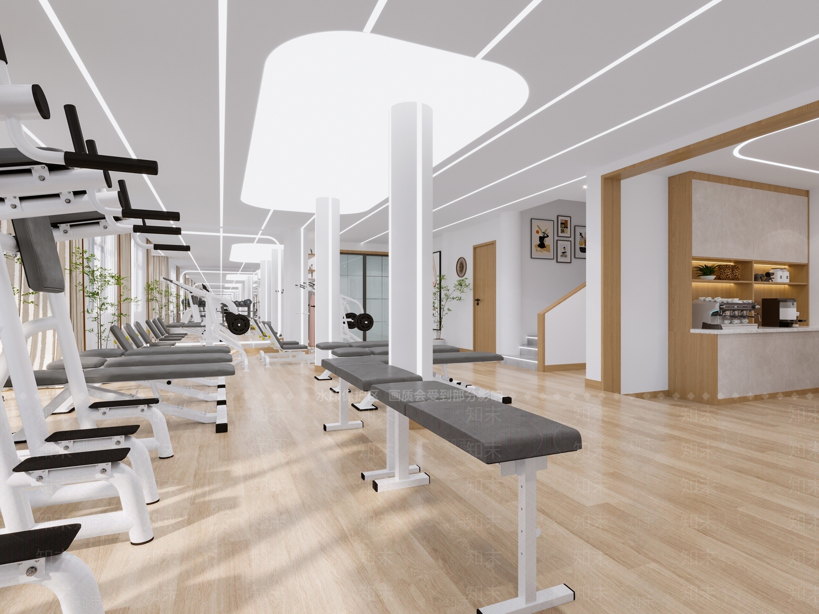 日式瑜伽室3D模型下载【ID:1110019021】