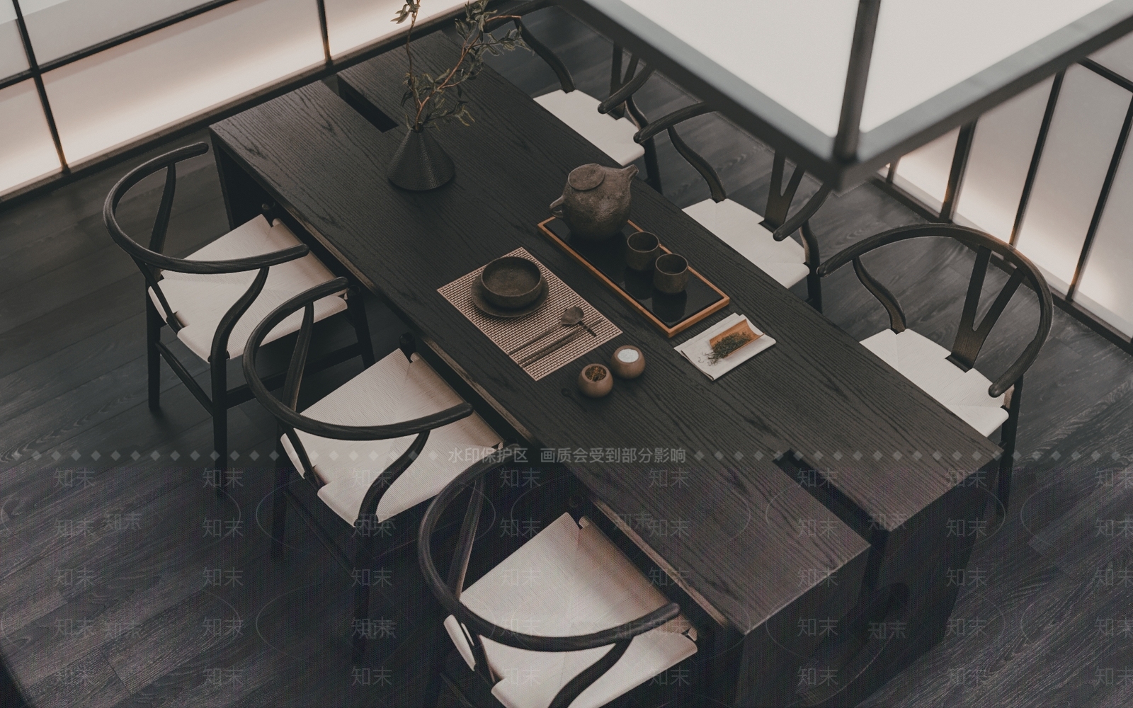 新中式茶馆3D模型下载【ID:1110021346】