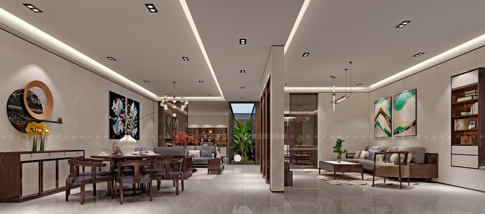新中式家居专卖店3D模型下载【ID:1110021224】