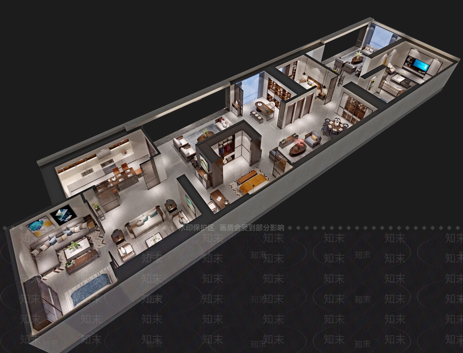 新中式家居专卖店3D模型下载【ID:1110022265】