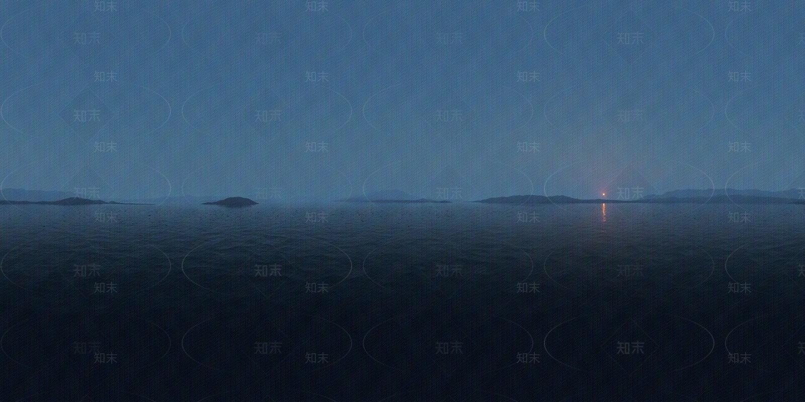 夜景天空海面岛屿HDR贴图下载【ID:1110024719】