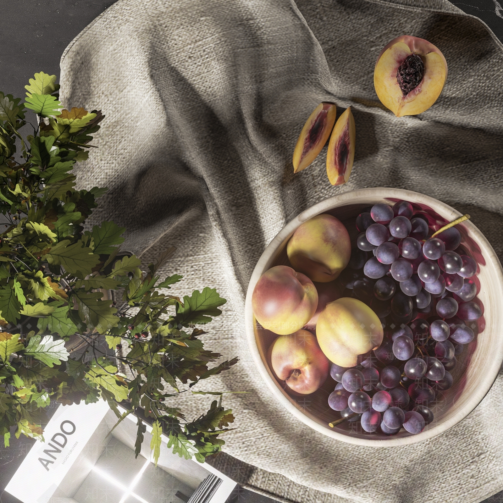 现代桃子3D模型下载【ID:1110027509】