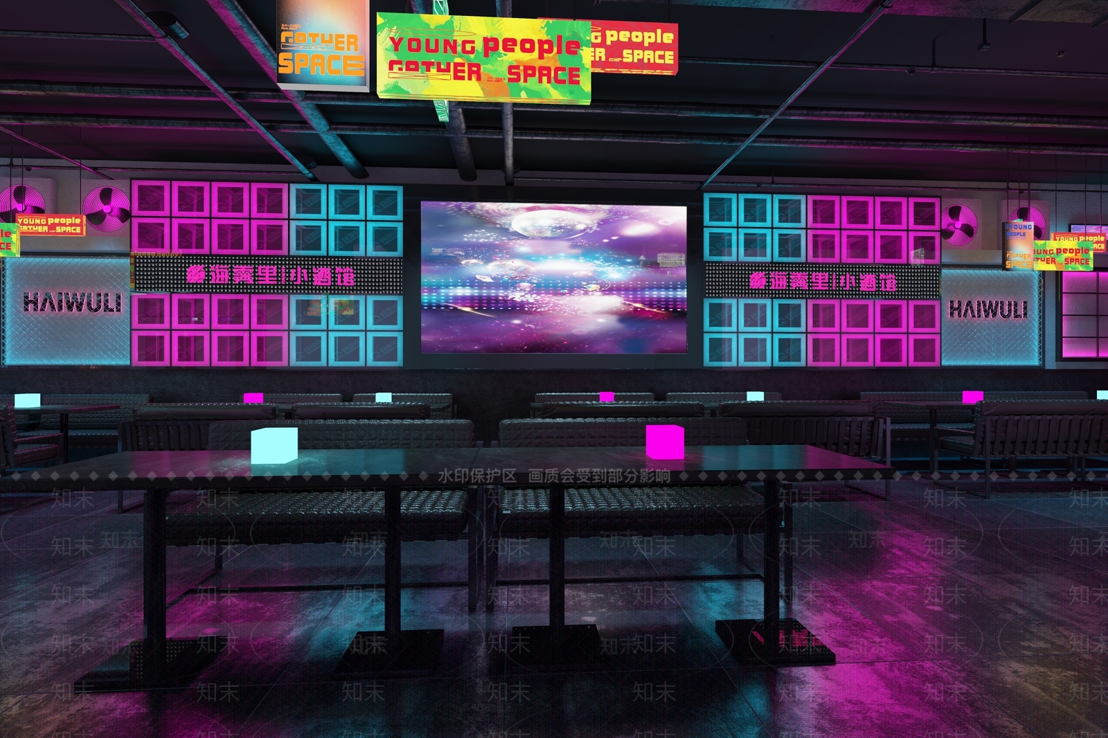 工业风酒吧3D模型下载【ID:1110028942】