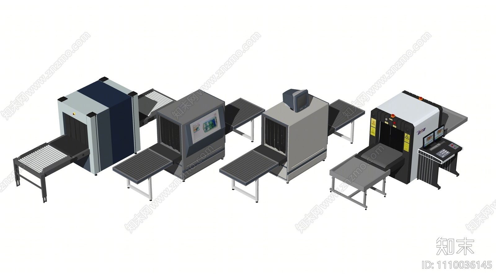 现代安检机SU模型下载【ID:1110036145】