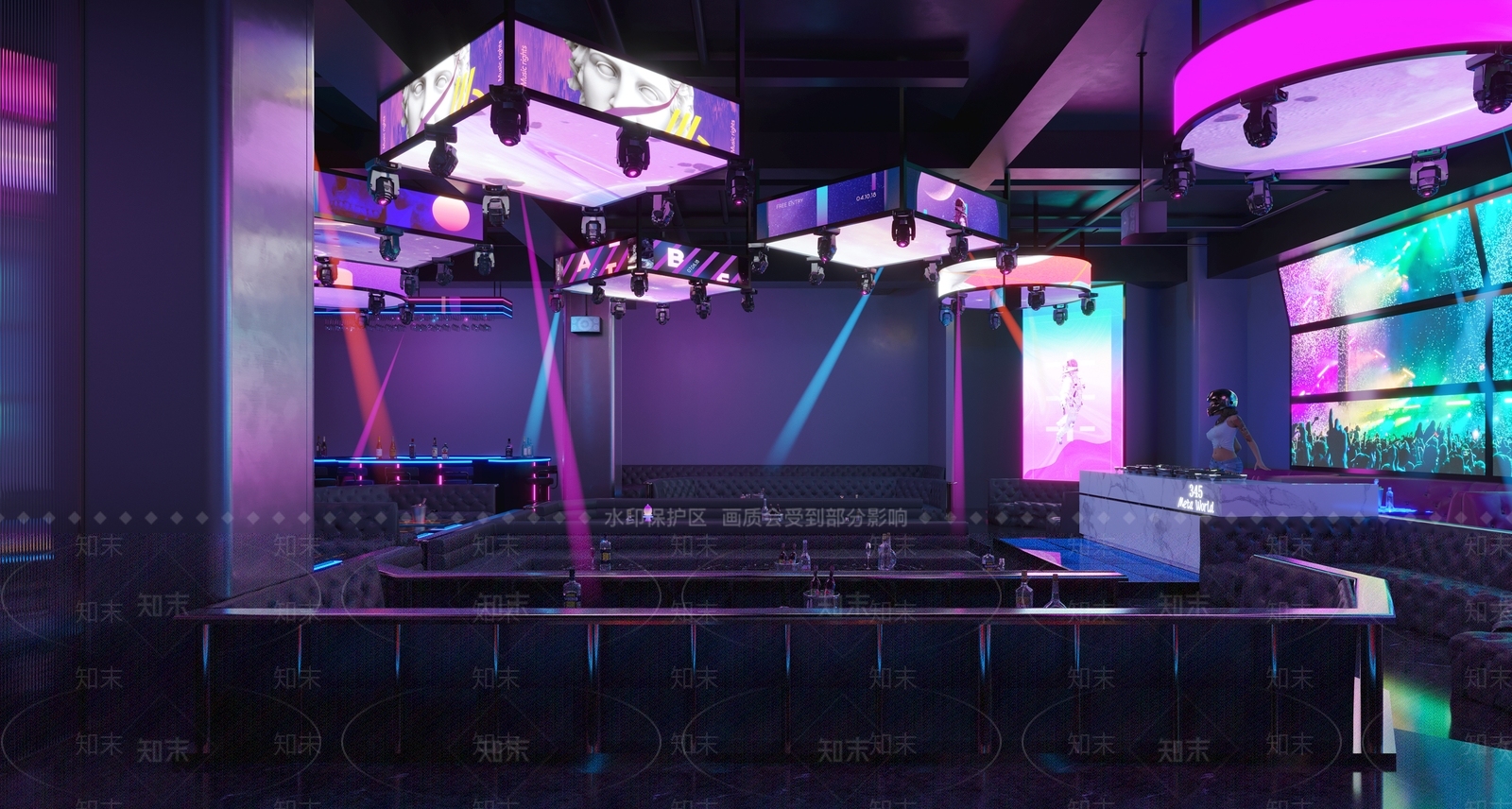 现代酒吧3D模型下载【ID:1110038148】
