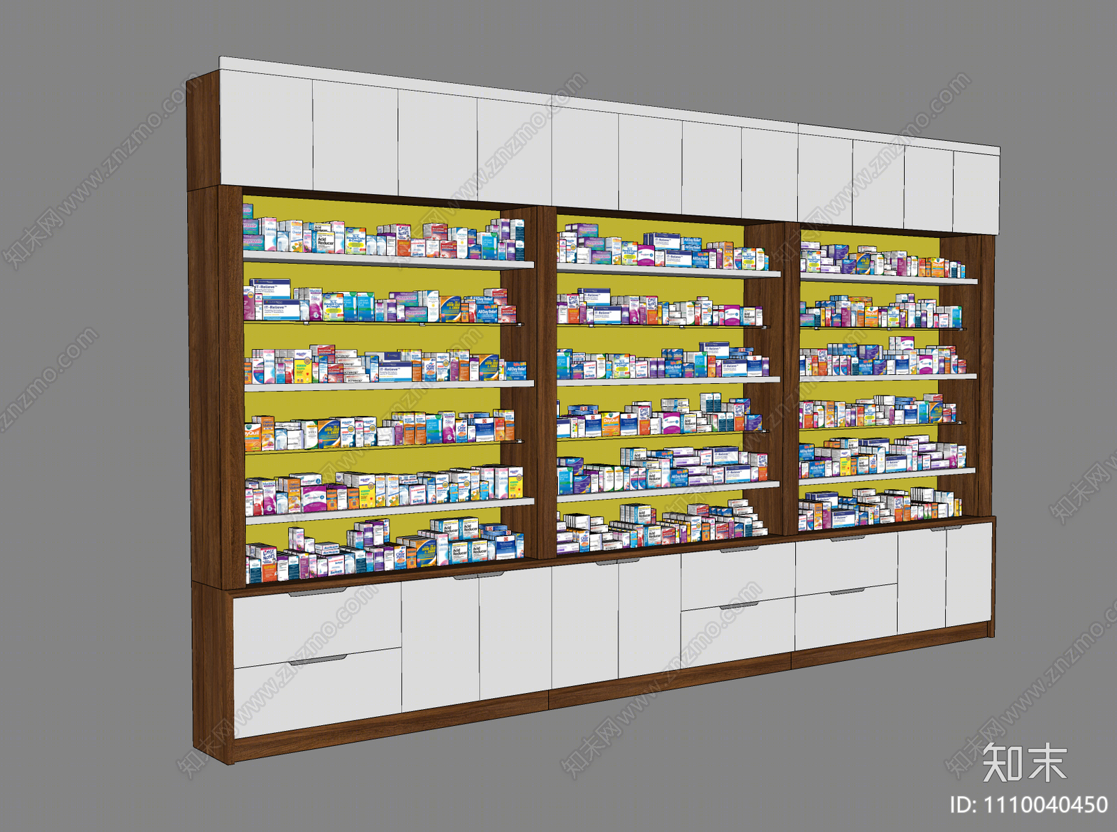 现代医药柜SU模型下载【ID:1110040450】