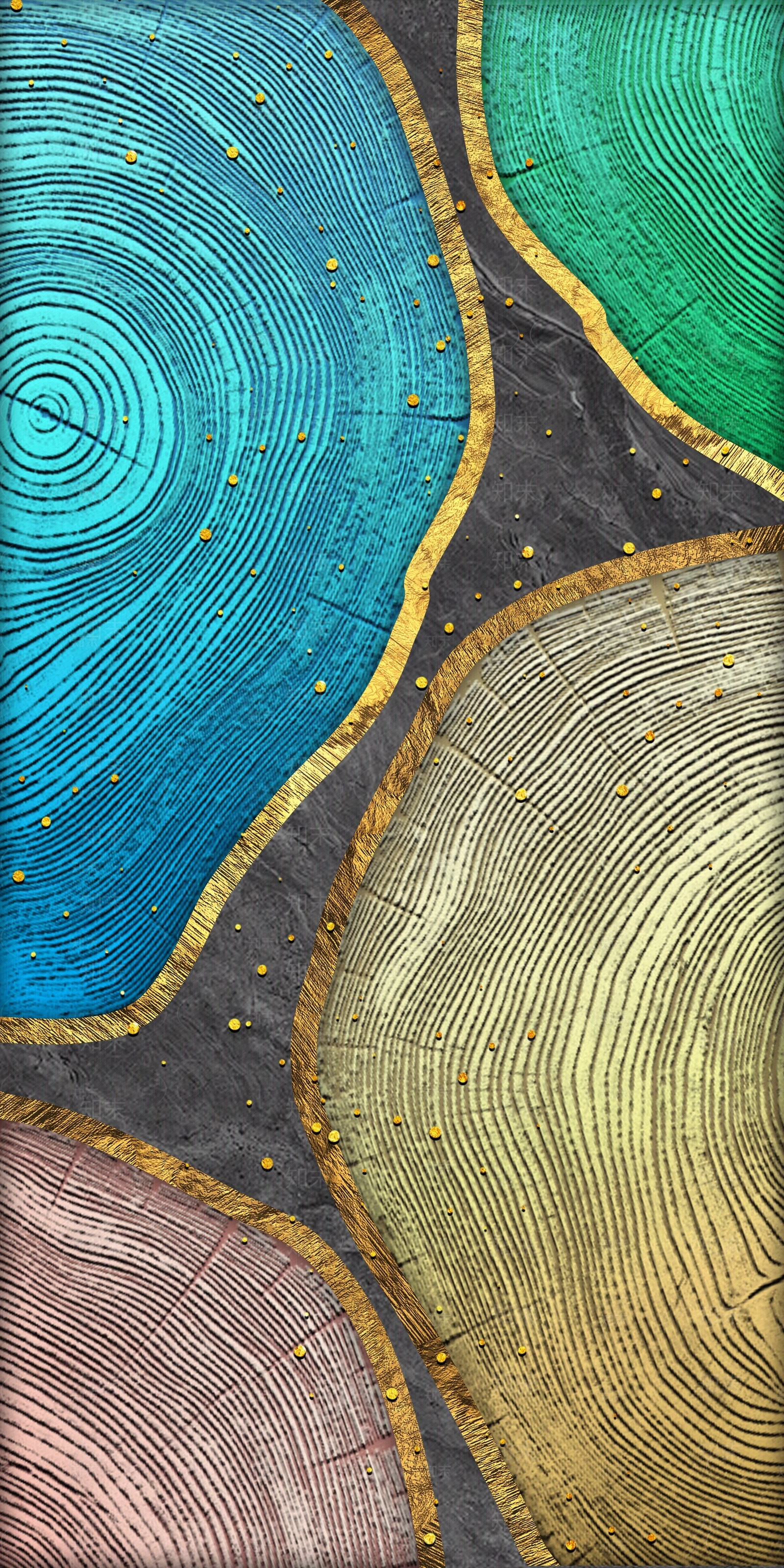 轻奢抽象装饰画贴图下载