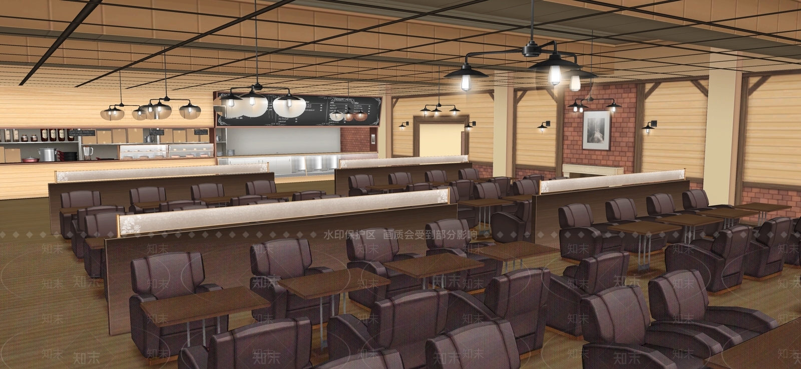 欧式咖啡厅SU模型下载【ID:1110047539】