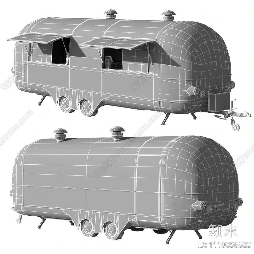 现代售货车3D模型下载【ID:1110056620】