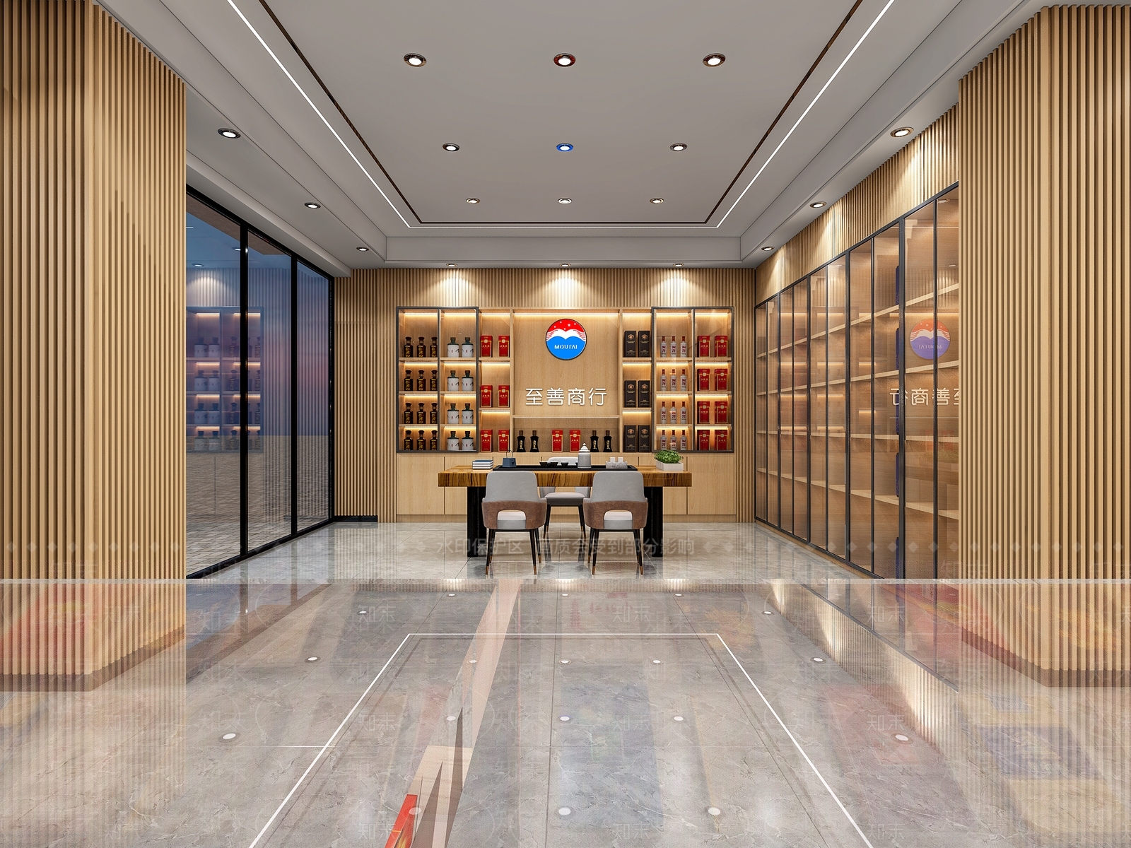 现代烟酒店3D模型下载【ID:1110060007】