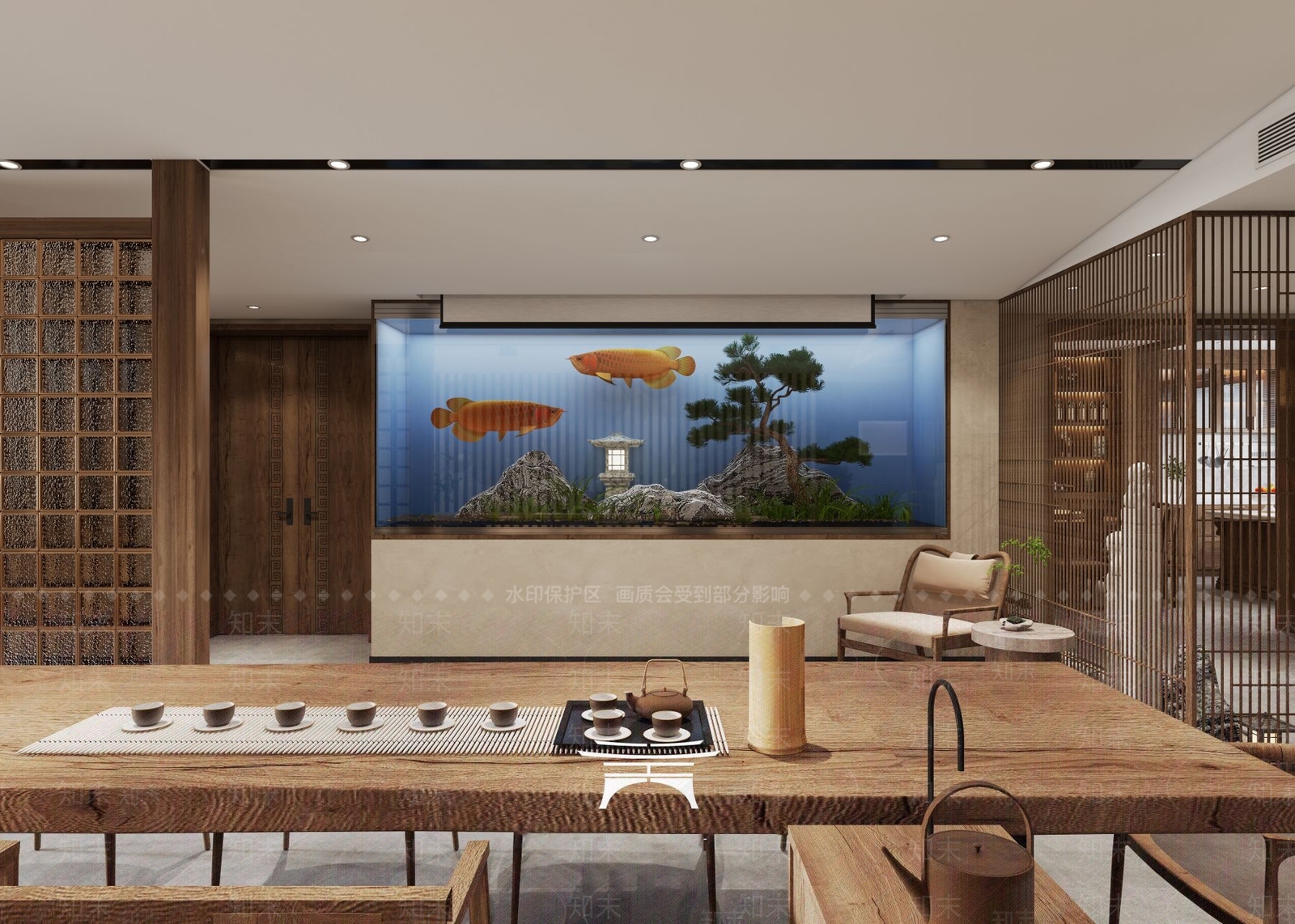 新中式茶馆3D模型下载【ID:1110069983】