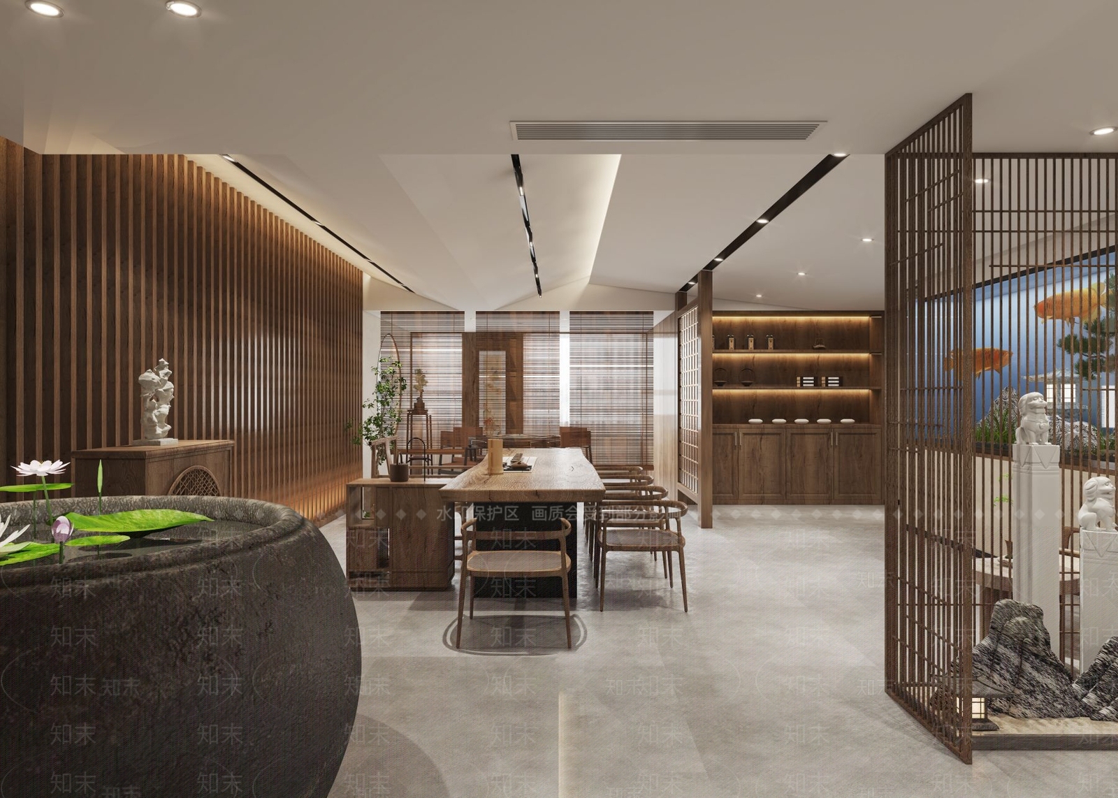新中式茶馆3D模型下载【ID:1110069983】