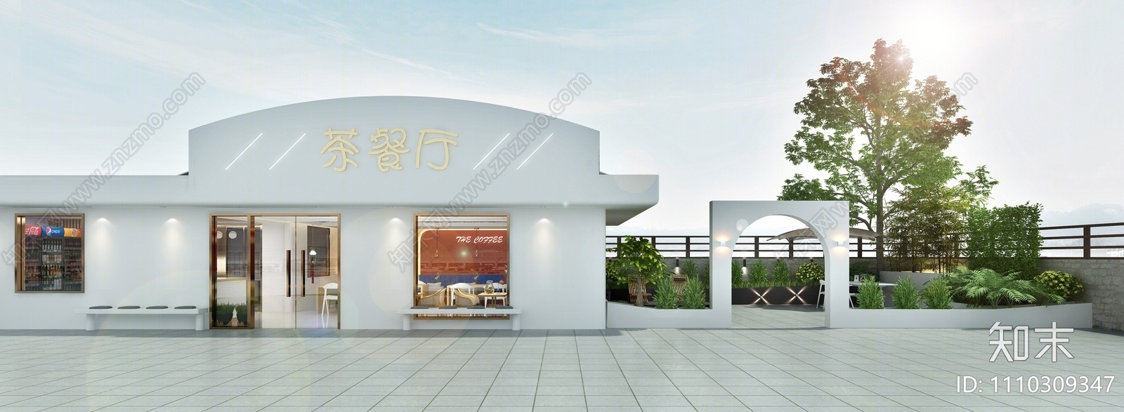 现代快餐厅3D模型下载【ID:1110309347】