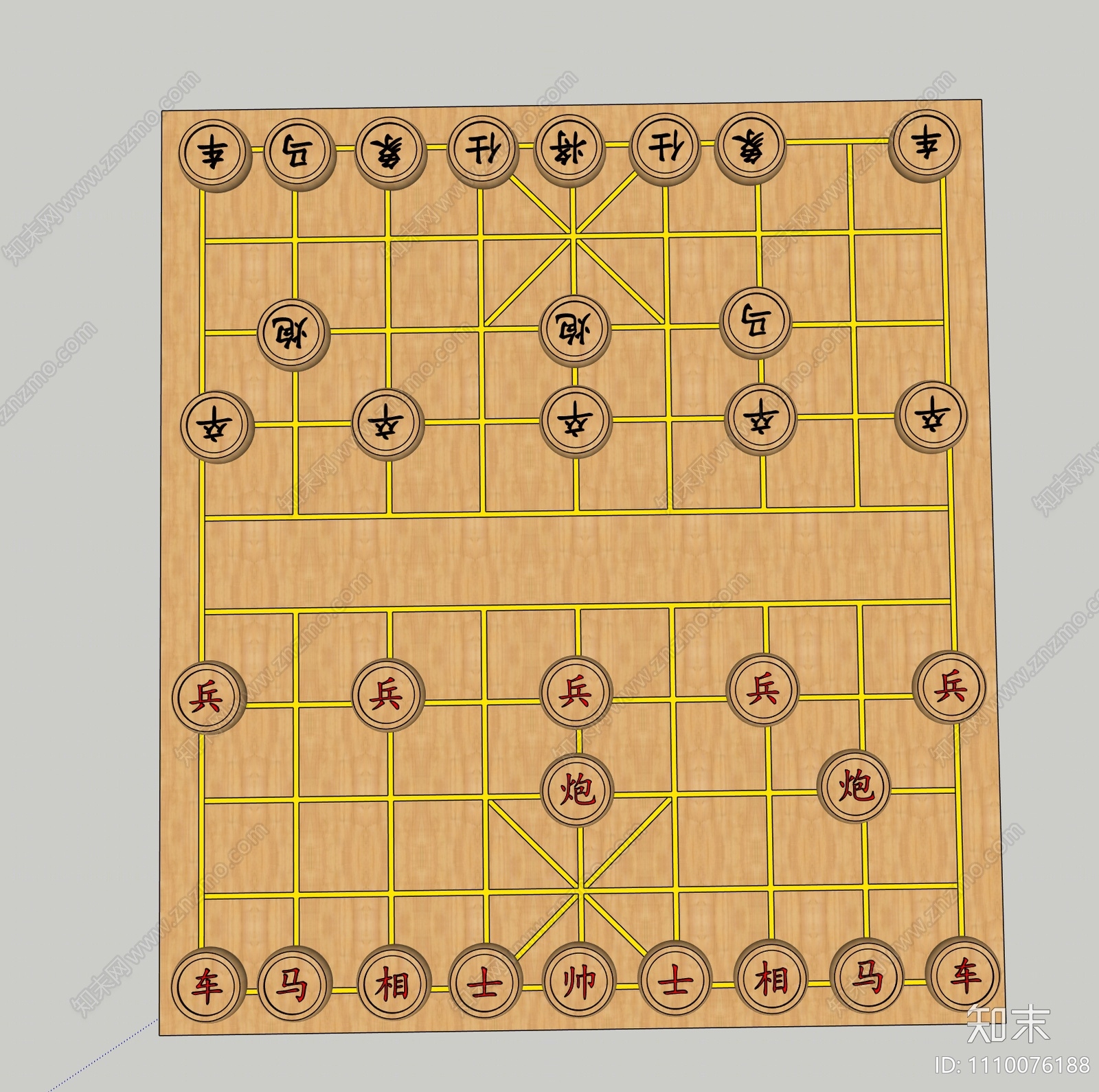 现代象棋SU模型下载【ID:1110076188】