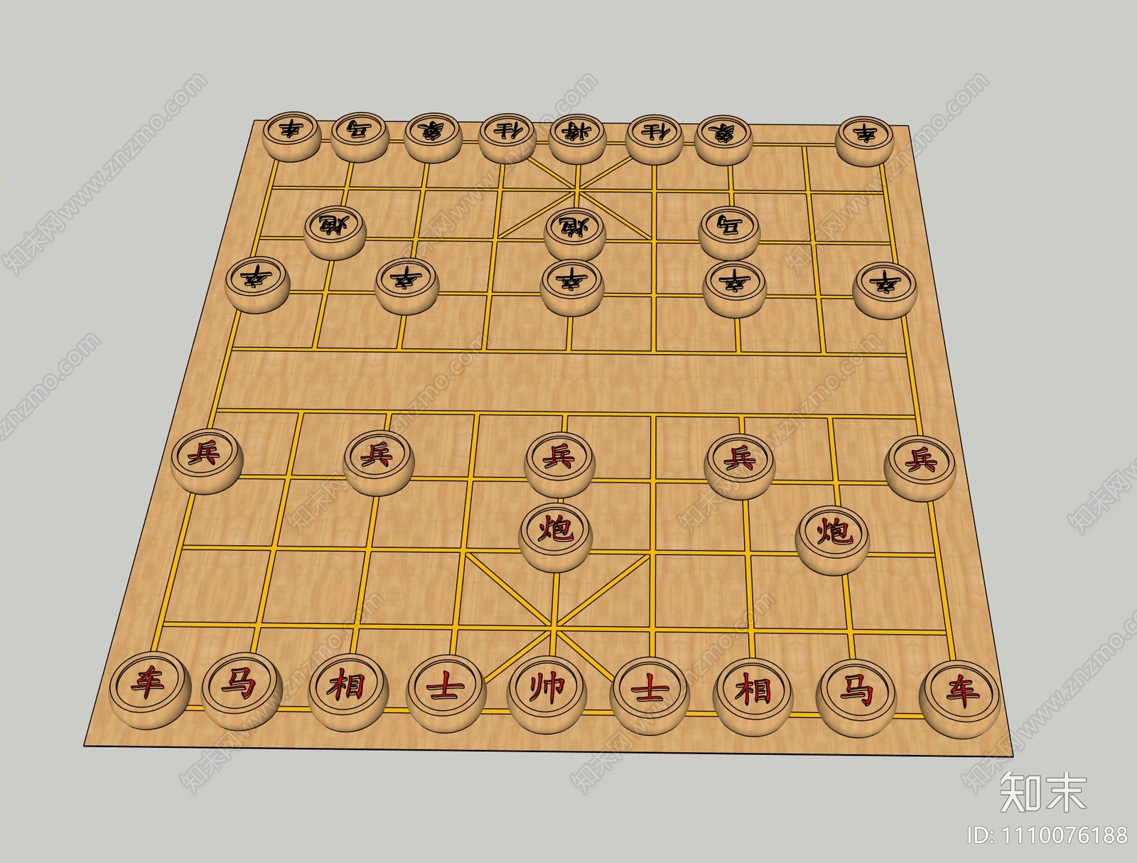 现代象棋SU模型下载【ID:1110076188】