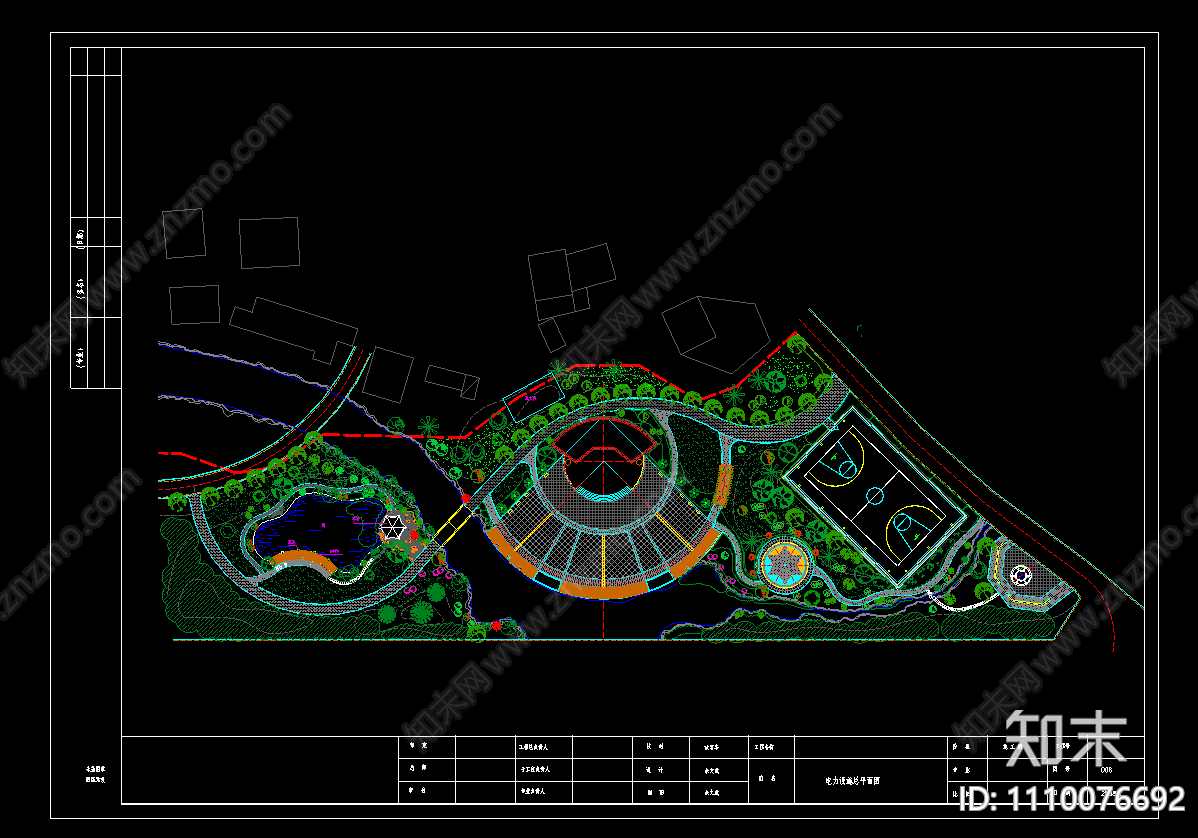 公园景观绿化工程CAD施工图下载【ID:1110076692】