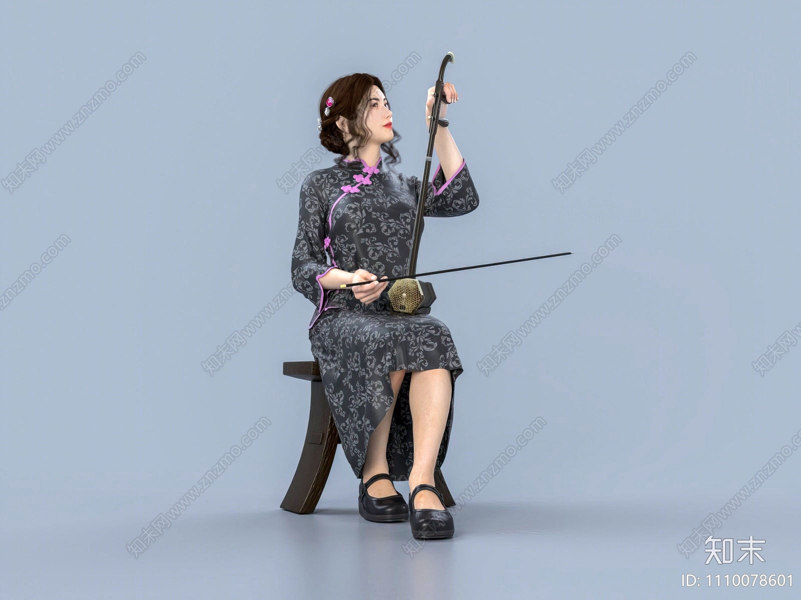 现代女人3D模型下载【ID:1110078601】