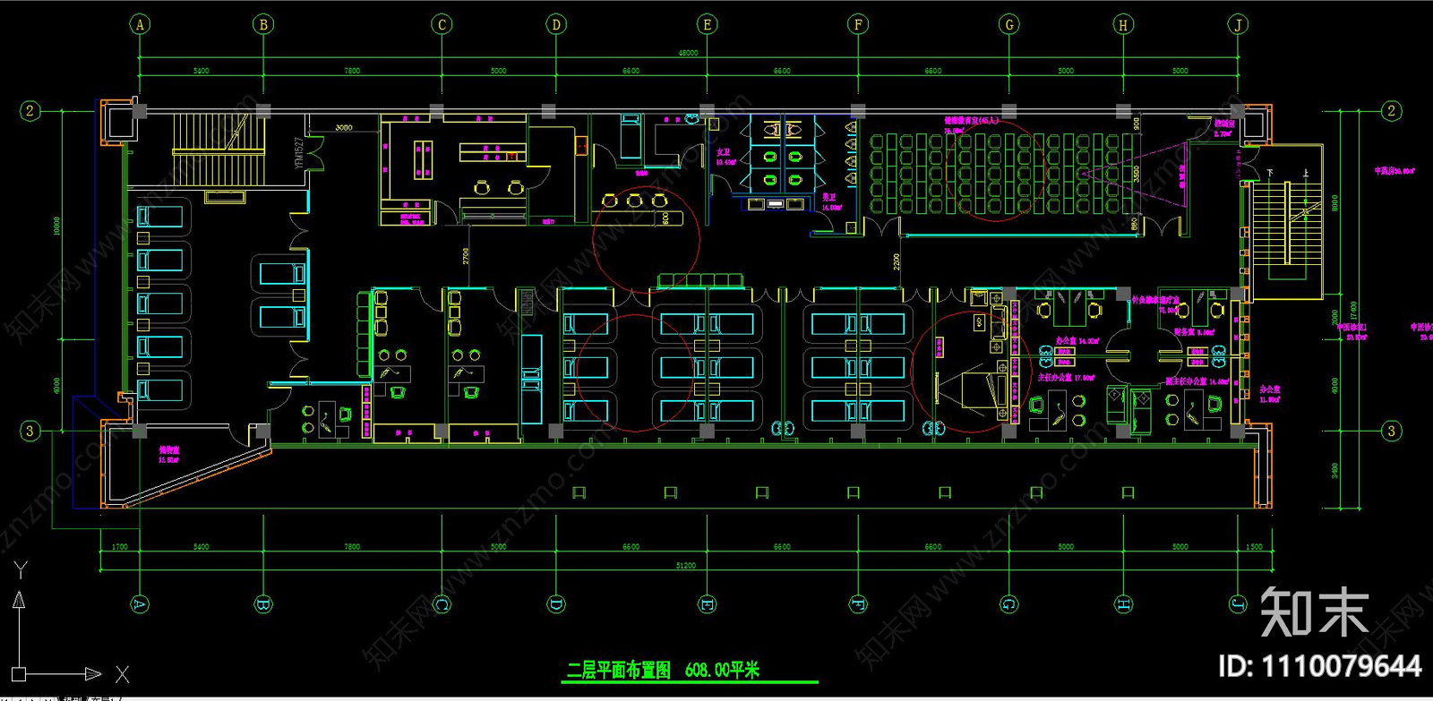 社区医院儿科诊室cad施工图下载【ID:1110079644】