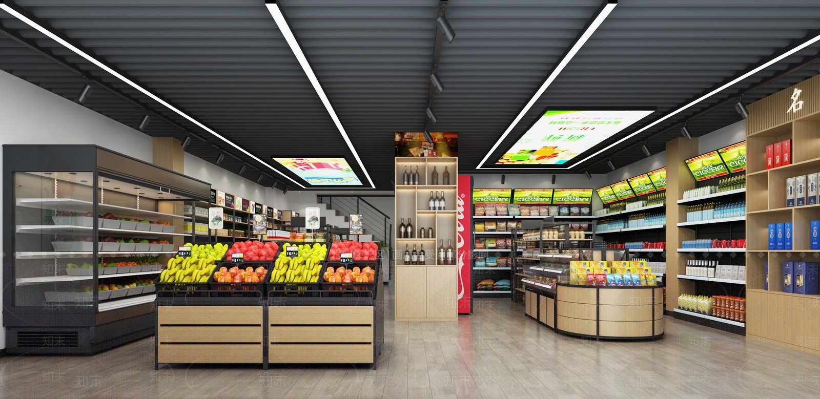 现代超市3D模型下载【ID:1110086399】