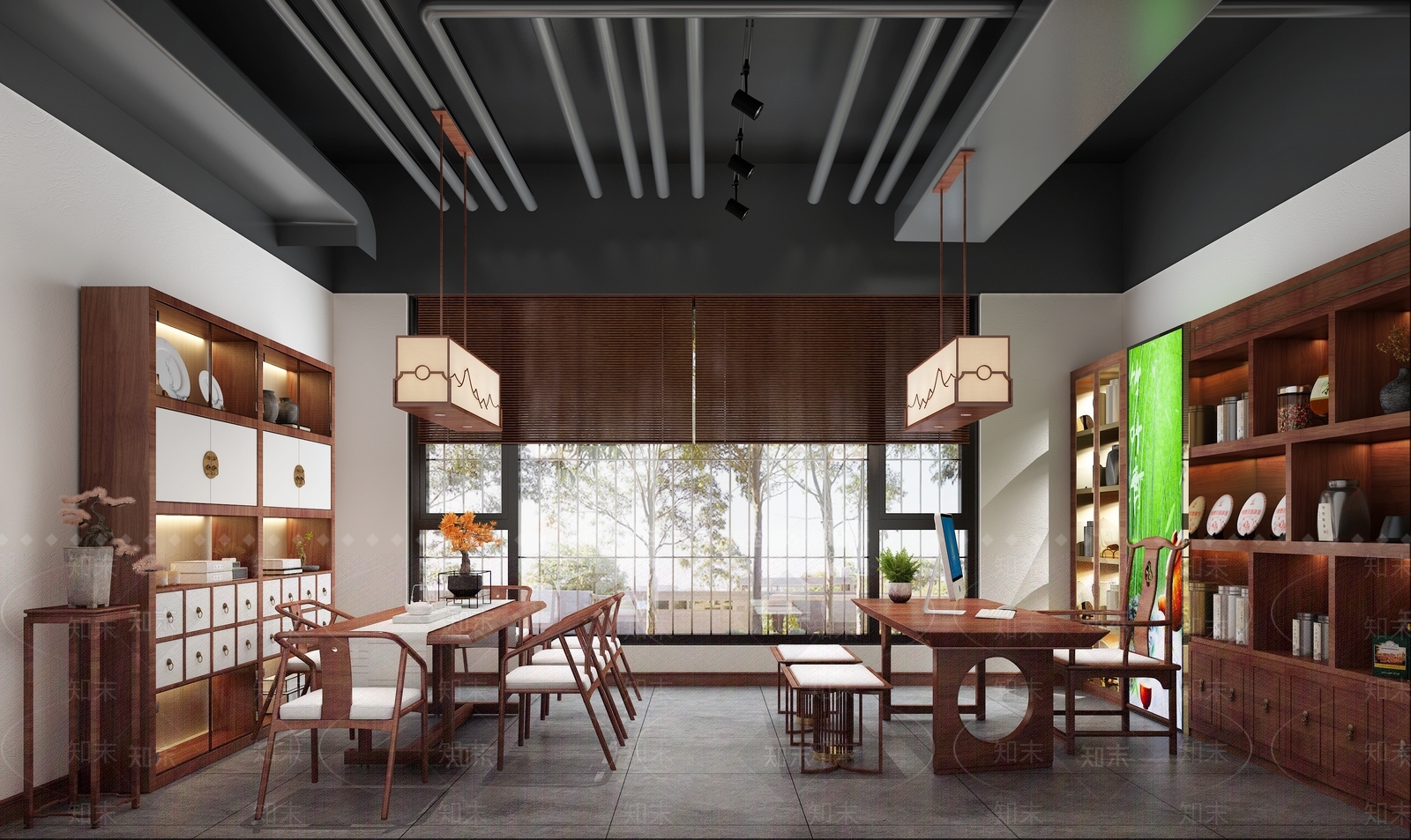 新中式茅台特产店3D模型下载【ID:1110099951】