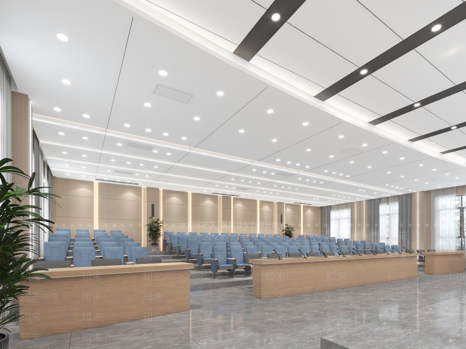 现代报告厅3D模型下载【ID:1110098548】