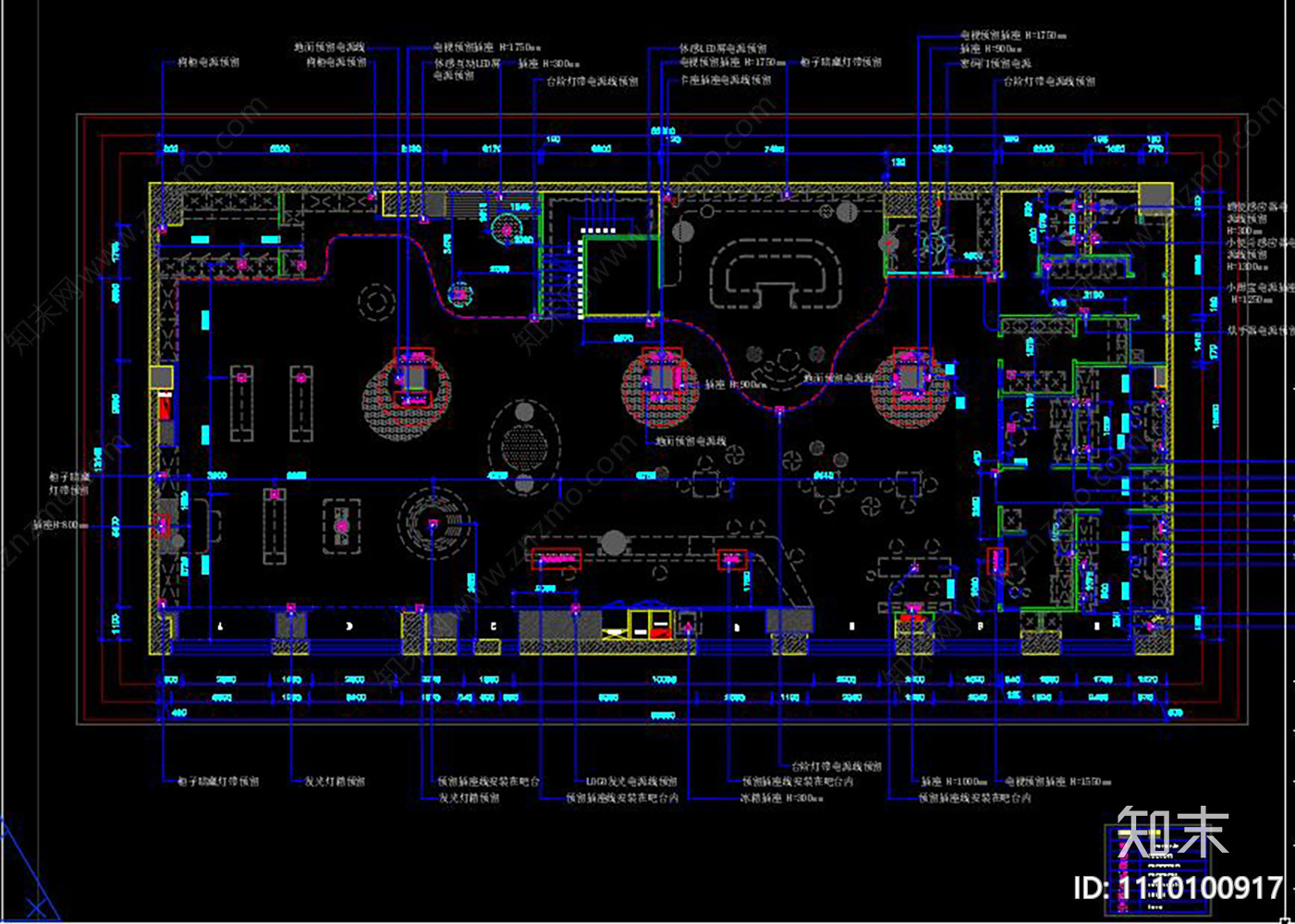 全套宠物店CAD施工图下载【ID:1110100917】