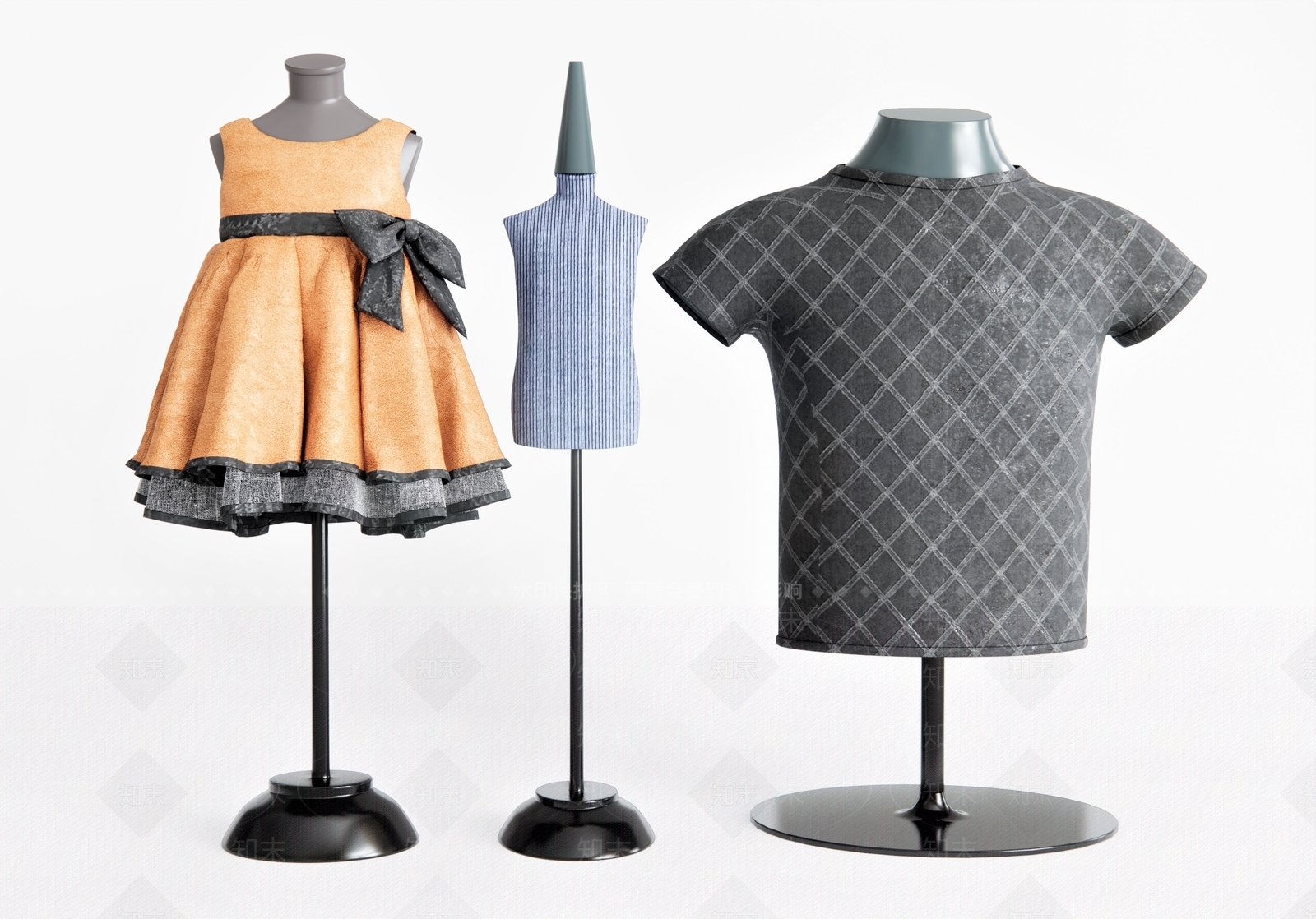 现代儿童模特SU模型下载【ID:1110103523】