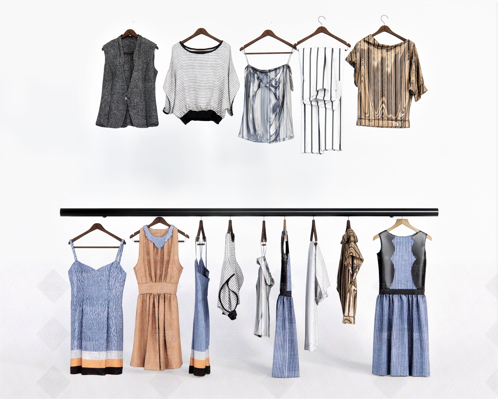现代服装SU模型下载【ID:1110109113】