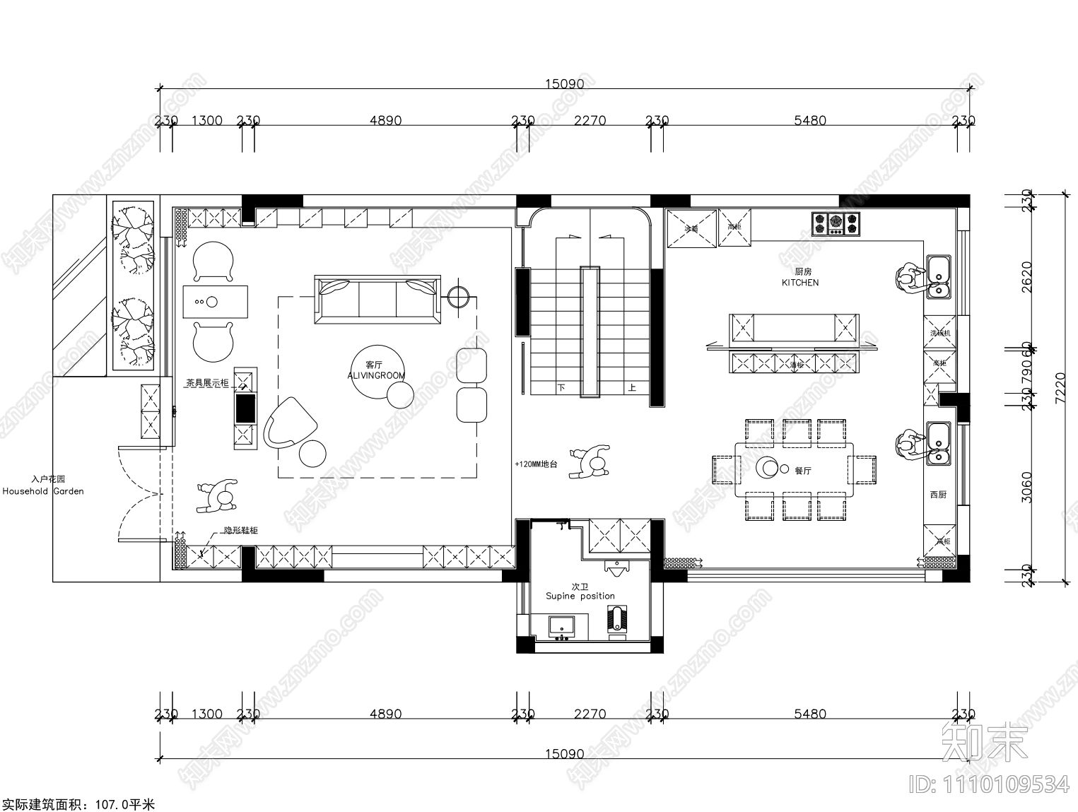 现代别墅施工图施工图下载【ID:1110109534】