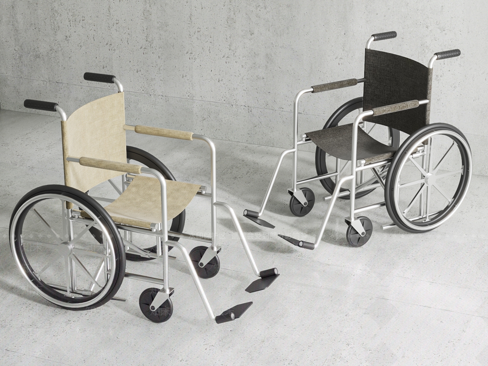 现代轮椅3D模型下载【ID:1110113684】