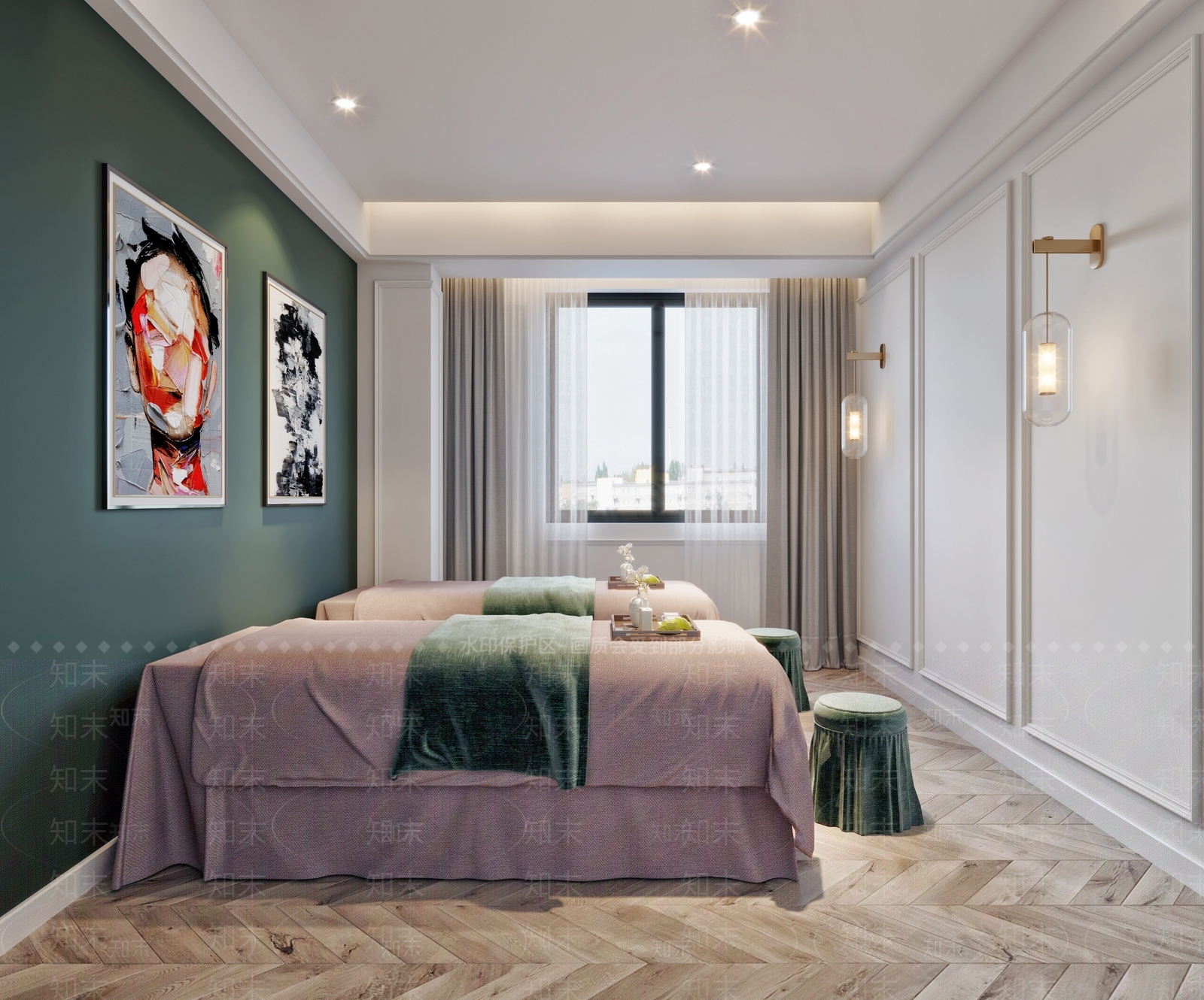 现代美容SPA店3D模型下载【ID:1110114863】