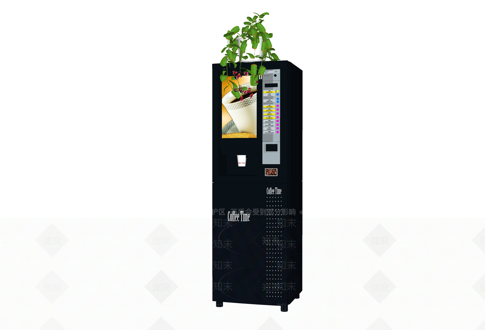 现代咖啡机SU模型下载【ID:1110120963】