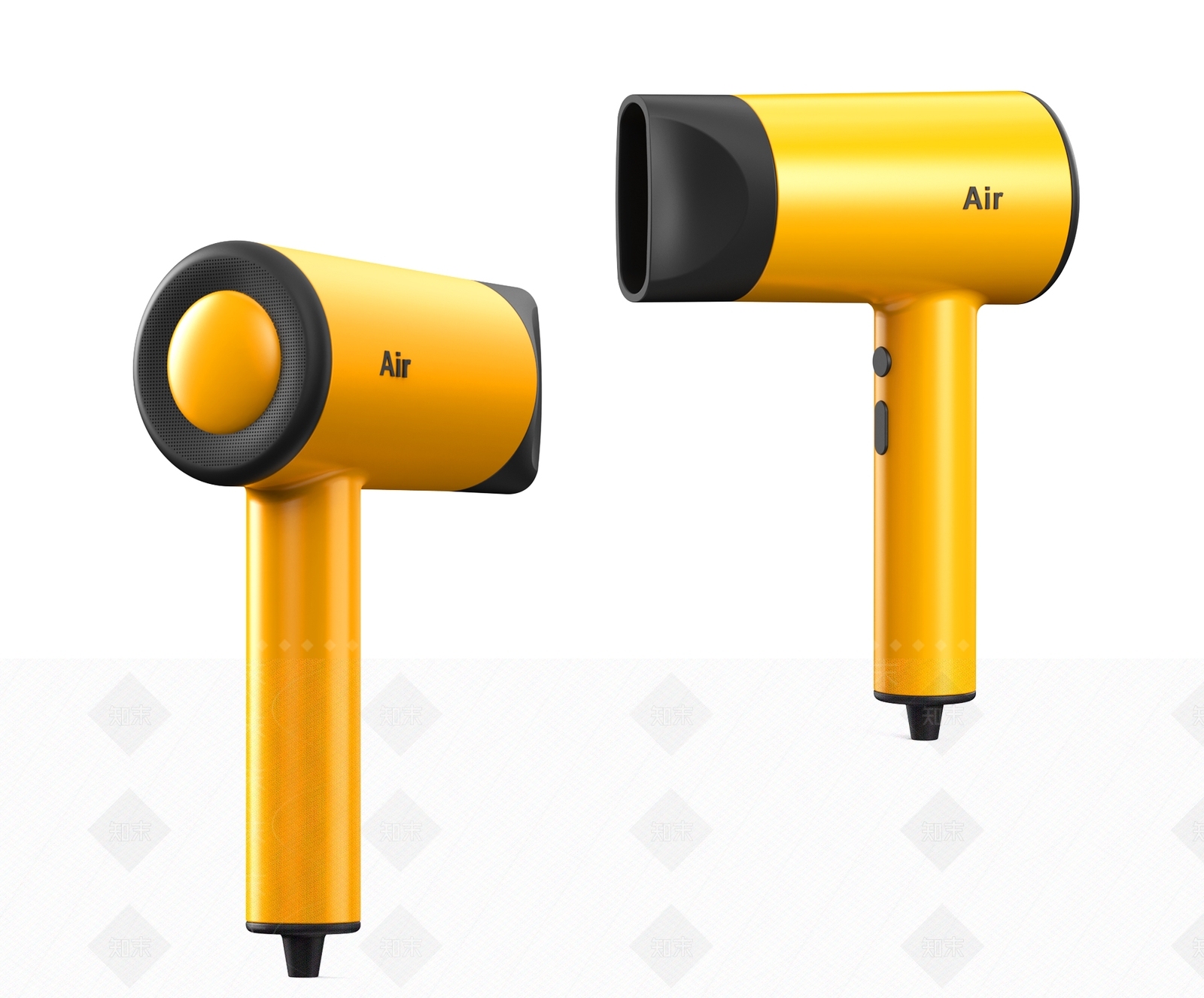 现代吹风机3D模型下载【ID:1110123125】