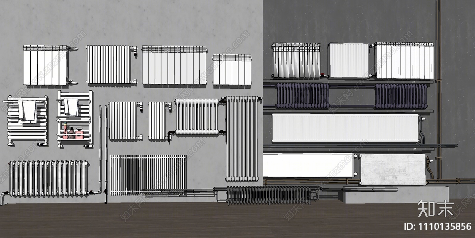 现代暖气片SU模型下载【ID:1110135856】