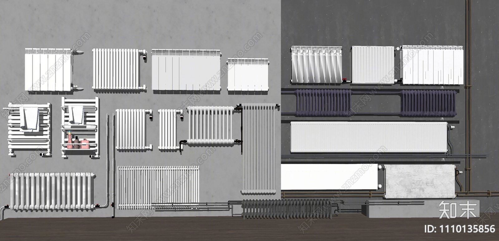 现代暖气片SU模型下载【ID:1110135856】